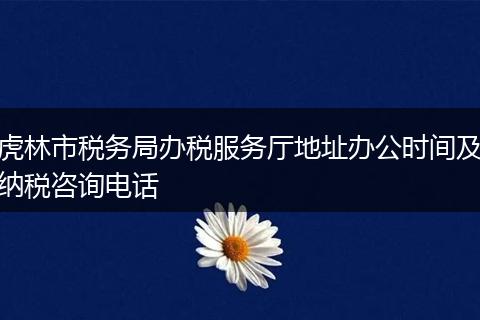虎林市稅務(wù)局辦稅服務(wù)廳地址辦公時(shí)間及納稅咨詢電話