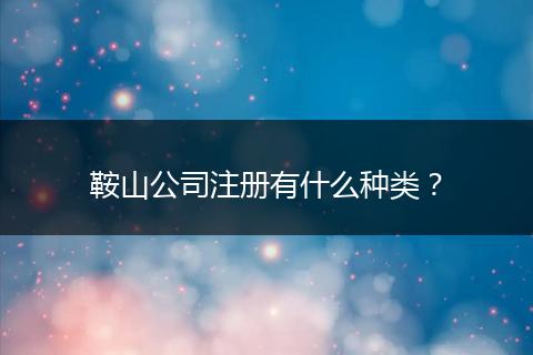 鞍山公司注冊有什么種類？