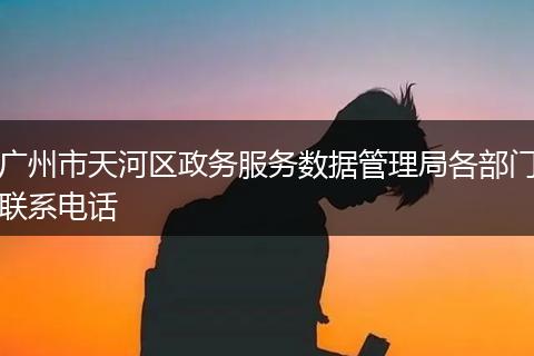 廣州市天河區(qū)政務服務數據管理局各部門聯(lián)系電話